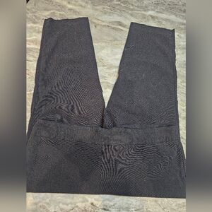 Counterparts 22W Stretch Dress Pants Black Micro Check Pull On Comfort Waist